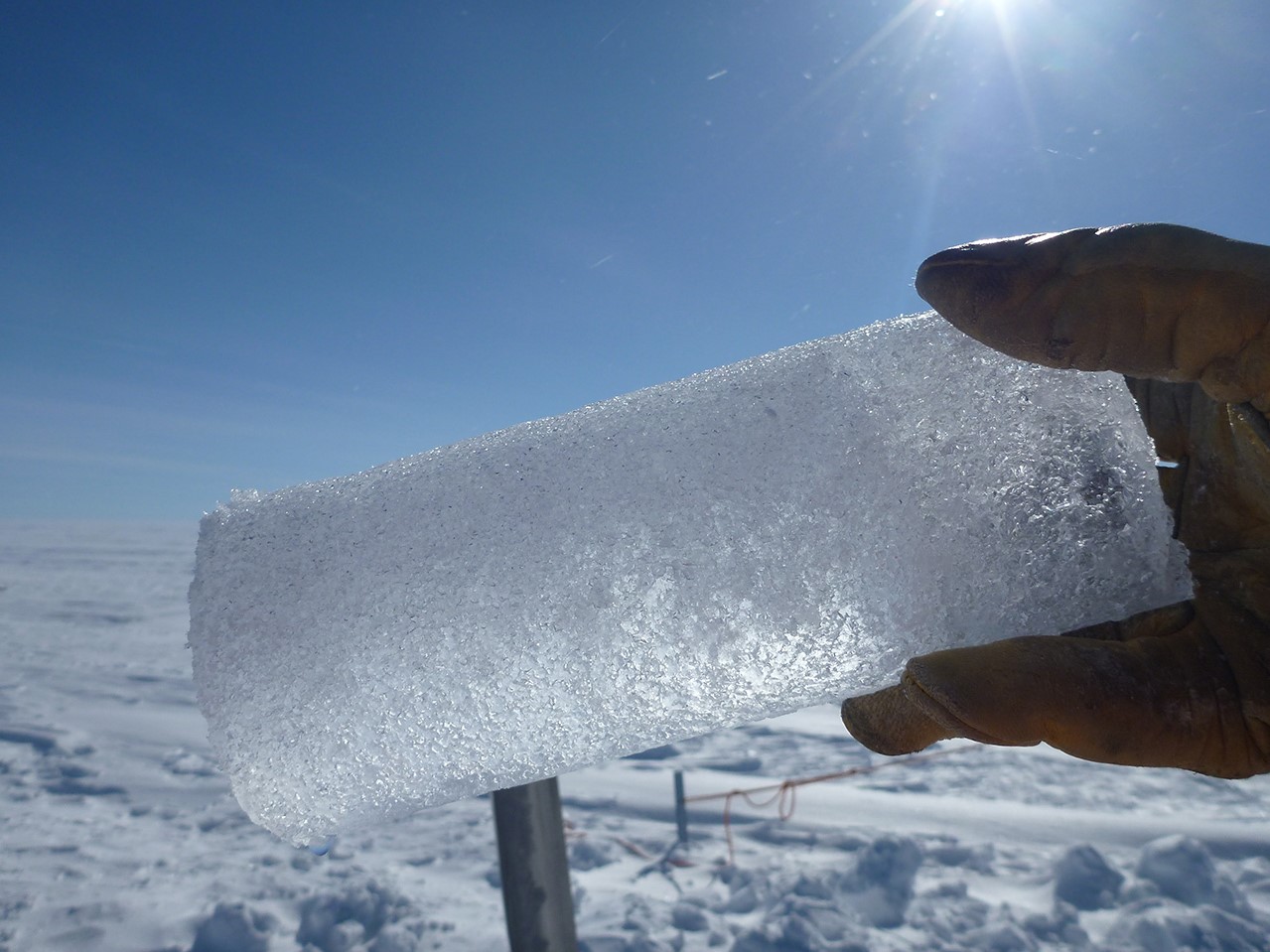 Ice core bubbles